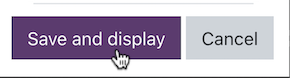 save and display