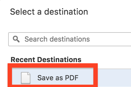 chrome print to pdf destination